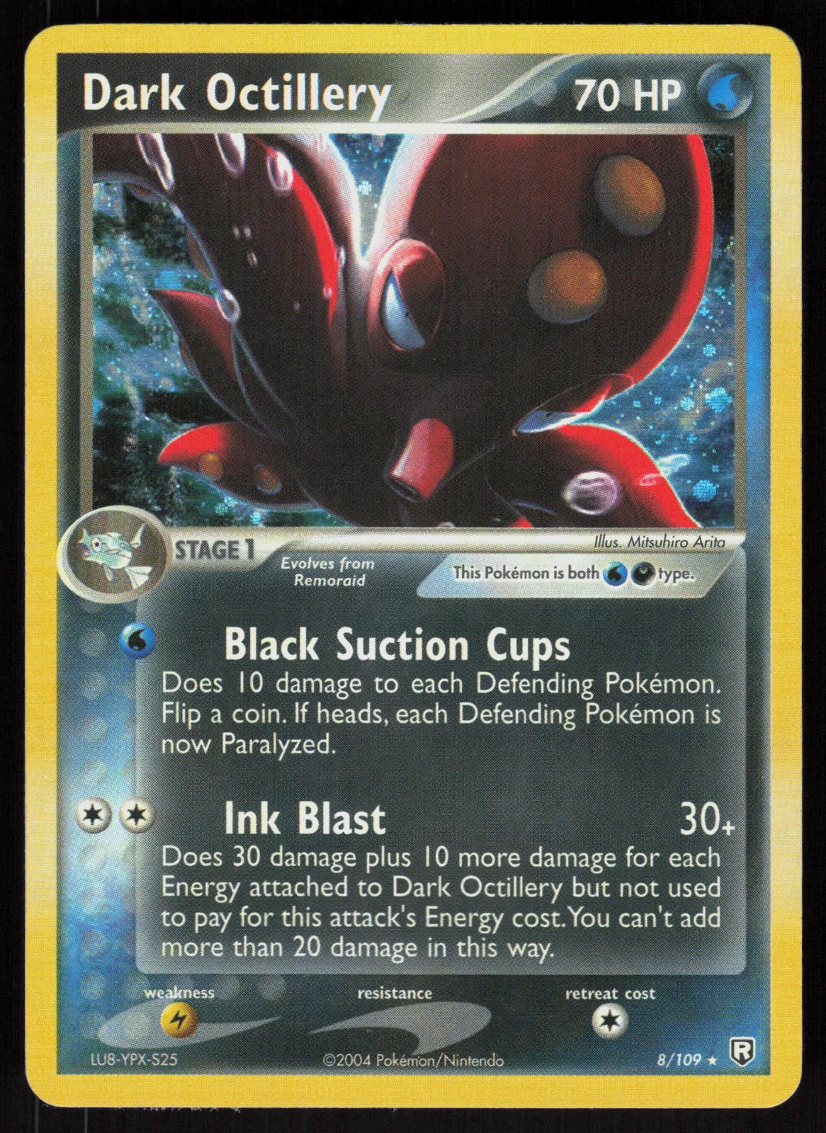Pokemon Dark Octillery 8/109 Team Rocket Returns Holo Rare Near Mint