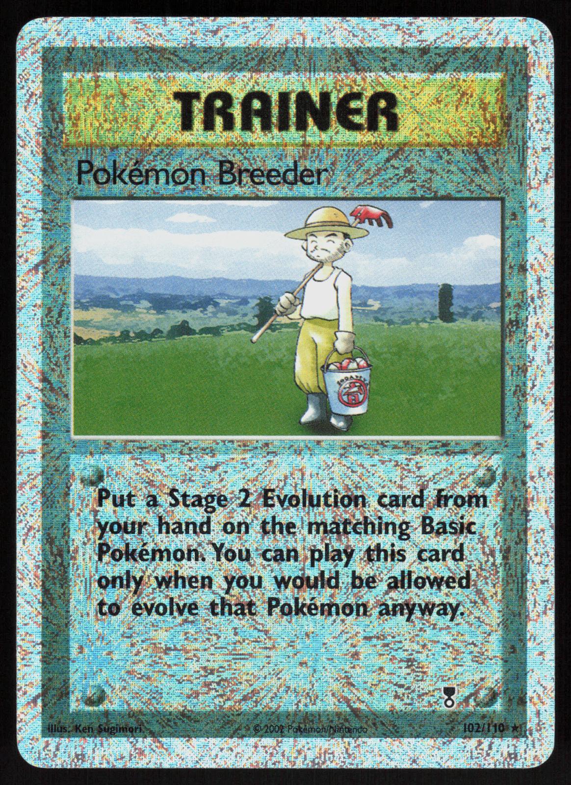 Pokemon Pokemon Breeder 102/110 Legendary Collection Reverse Holo Lightly Played