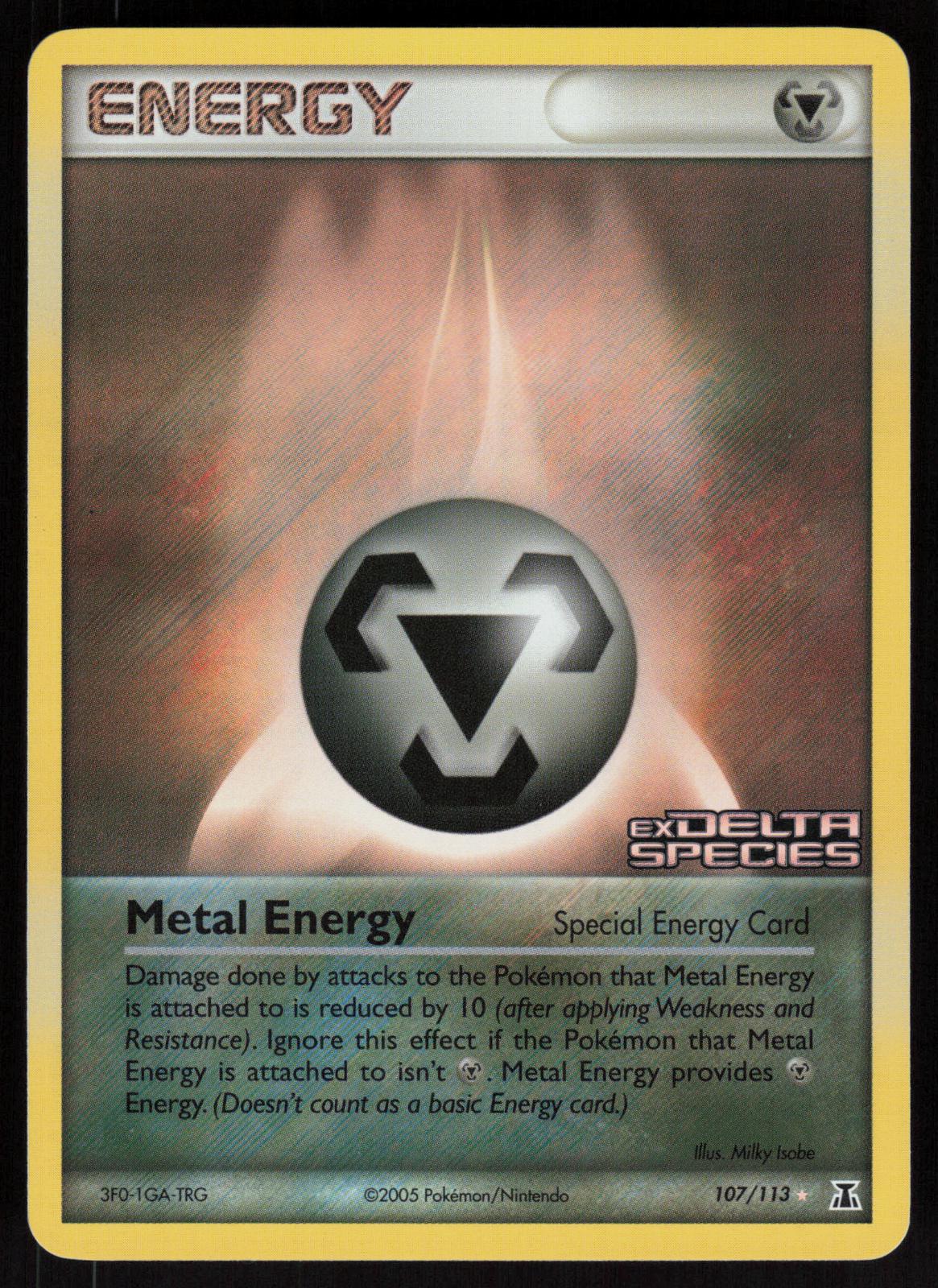Pokemon Metal Energy 107/113 Delta Species Rare Reverse Holo Near Mint