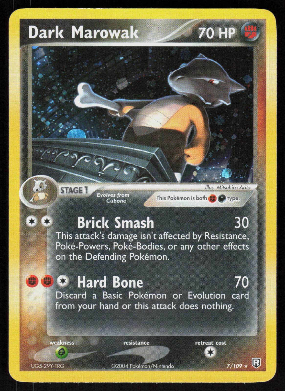Pokemon Dark Marowak 7/109 Team Rocket Returns Holo Rare Near Mint