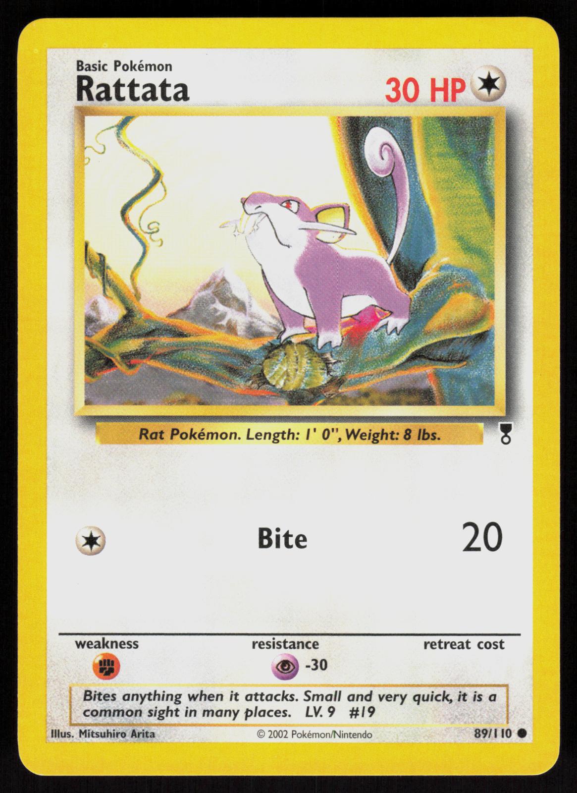 Pokemon Rattata 89/110 Legendary Collection Common Near Mint