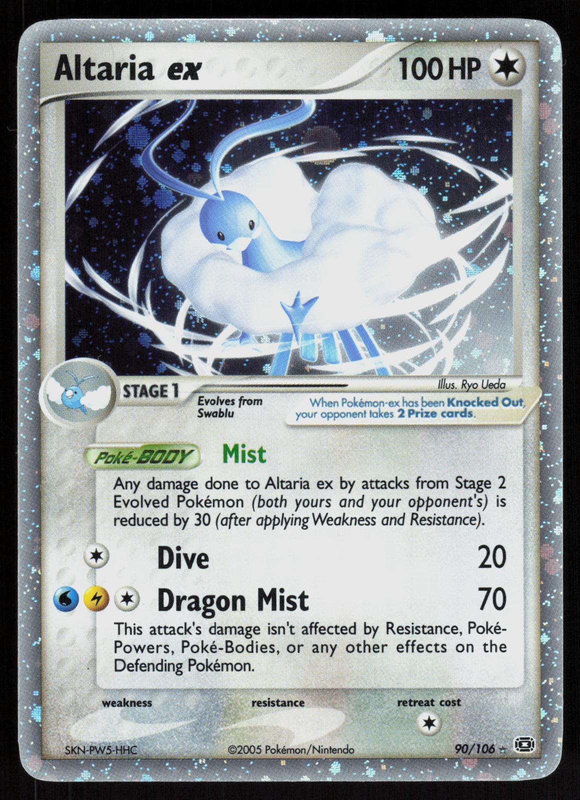 Pokemon Altaria ex 90/106 Emerald Holo EX Rare Lightly Played