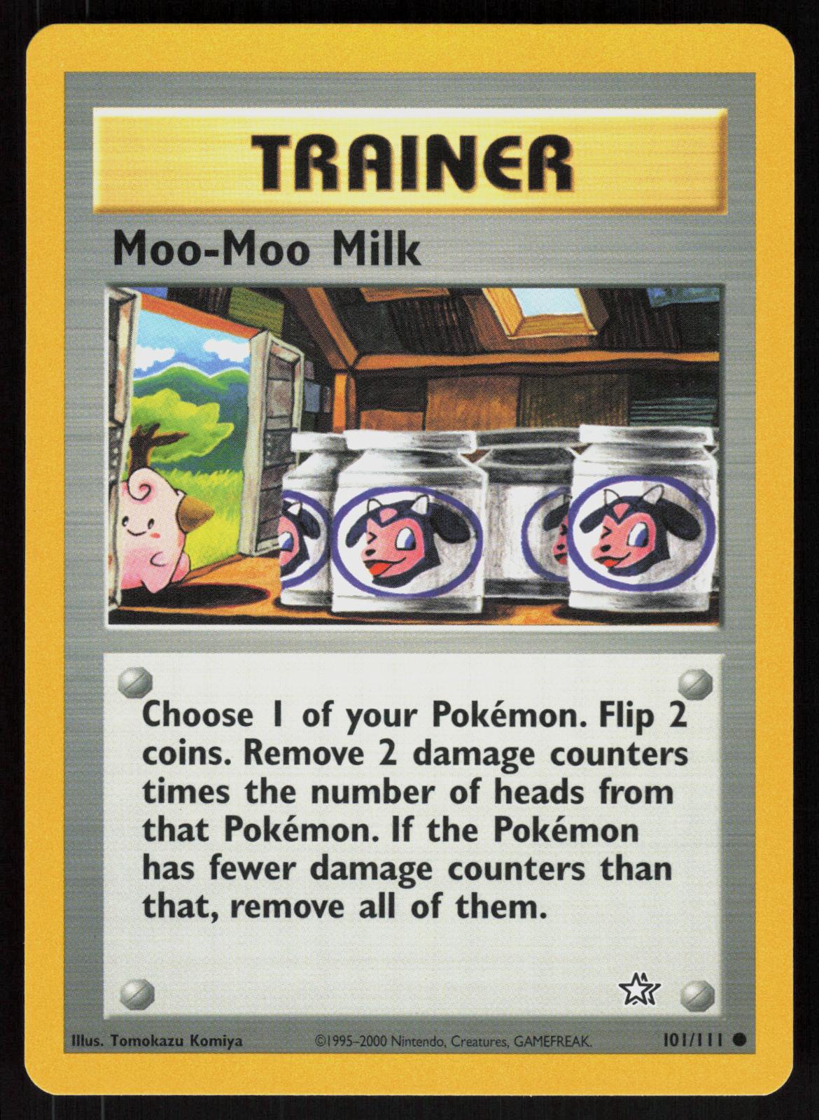Pokemon Moo-Moo Milk 101/111 Neo Genesis Common Near Mint