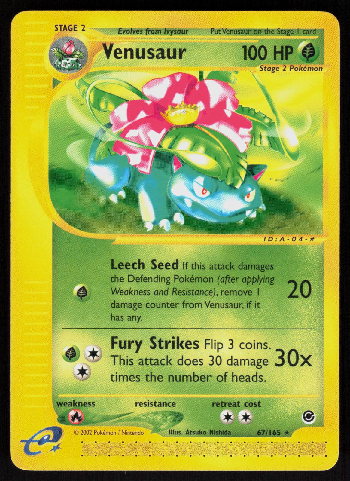 Pokemon Venusaur 67/165 Expedition Base Set Rare Near Mint