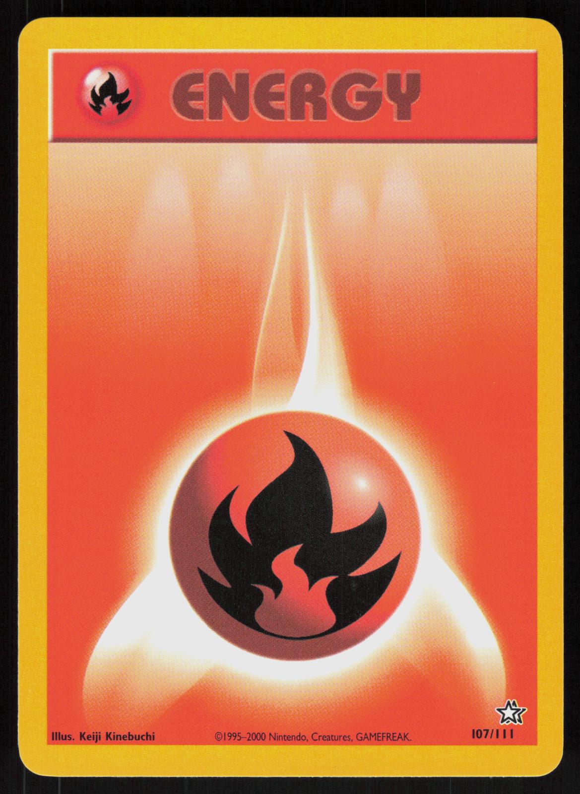Pokemon Fire Energy 107/111 Neo Genesis Near Mint