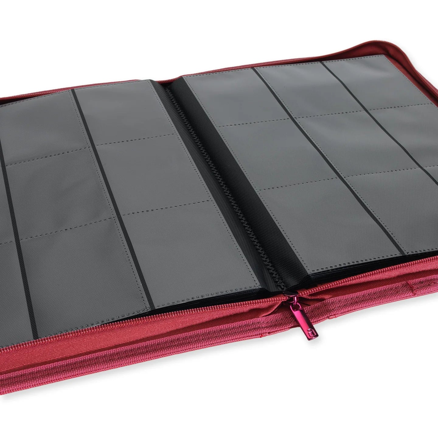 Vault X - 9 Pocket Exo-Tec Zip Binder - Metallic Red - 20% VAT