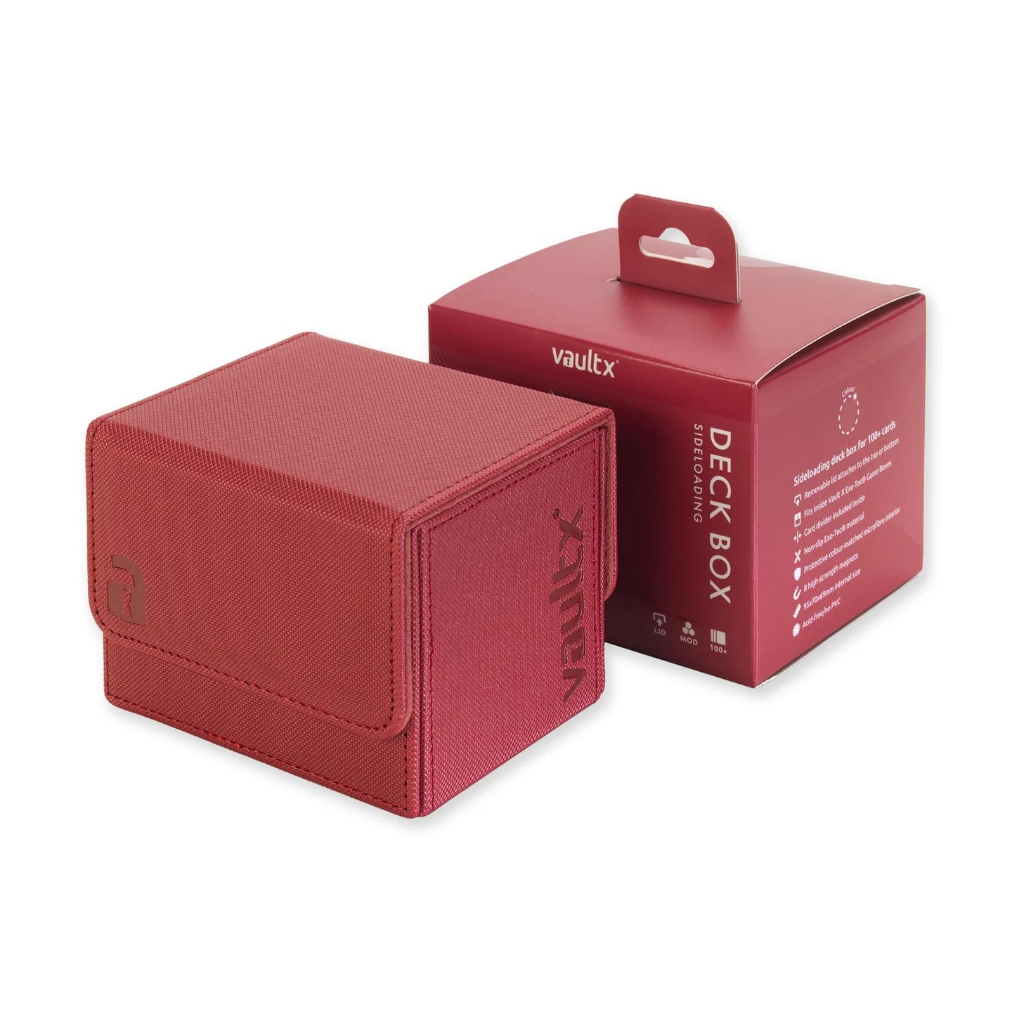 Vault X - Sideloading Deck Box 100+ - Metallic Red - 20% VAT
