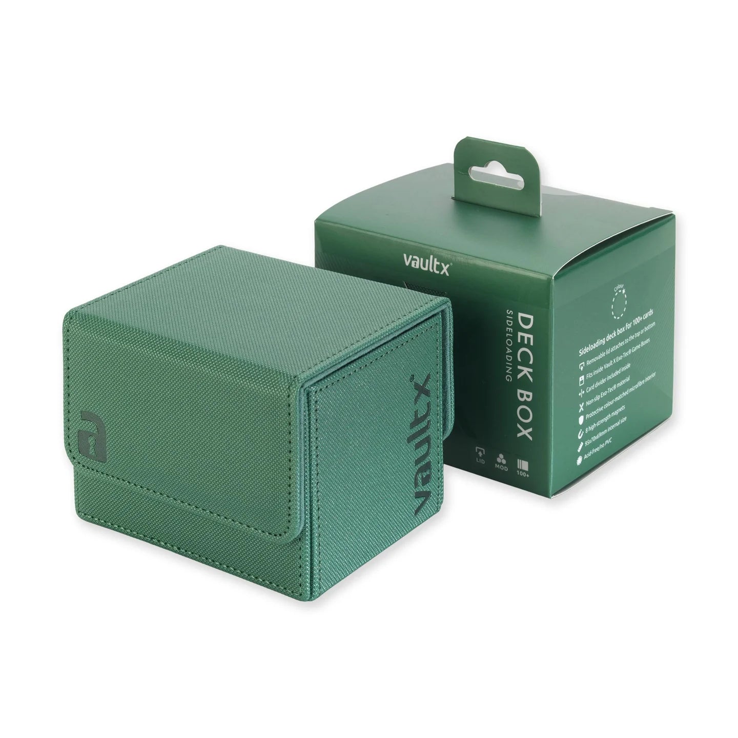 Vault X - Sideloading Deck Box 100+ - Metallic Green - 20% VAT