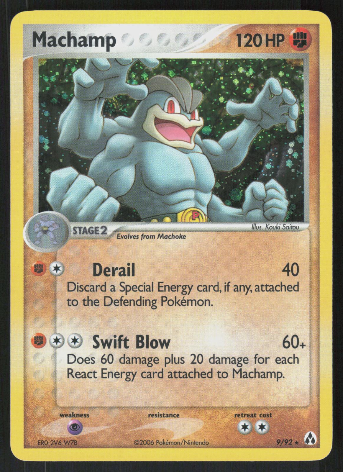 Pokemon Machamp 9/92 Legend Maker Holo Rare Holo Near Mint