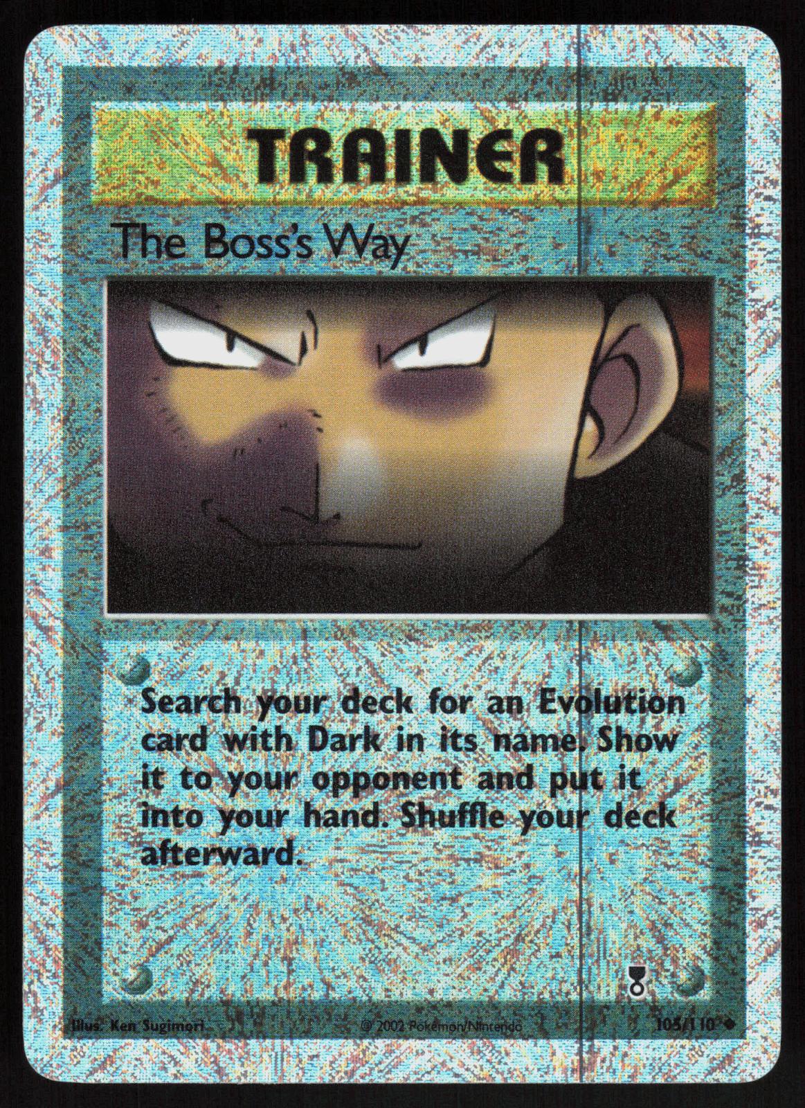 Pokemon The Boss's Way 105/110 Legendary Collection Reverse Holo Lightly Played