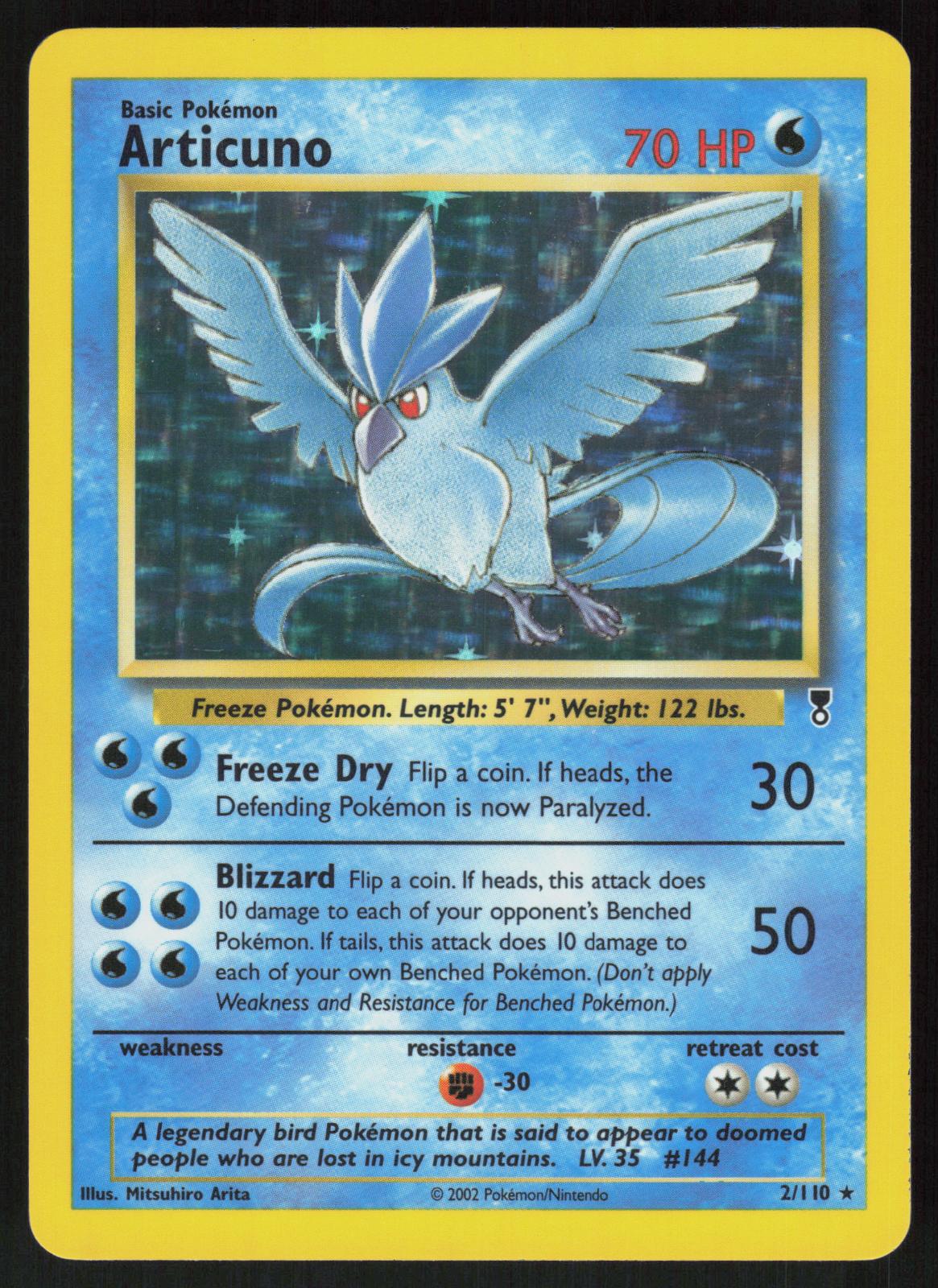 Pokemon Articuno 2/110 Legendary Collection Holo Rare Near Mint
