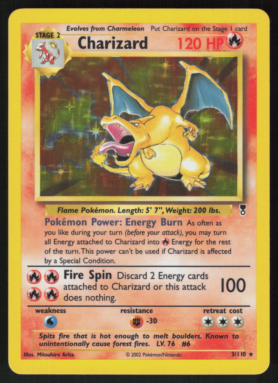 Pokemon Charizard 3/110 Legendary Collection Holo Rare Near Mint