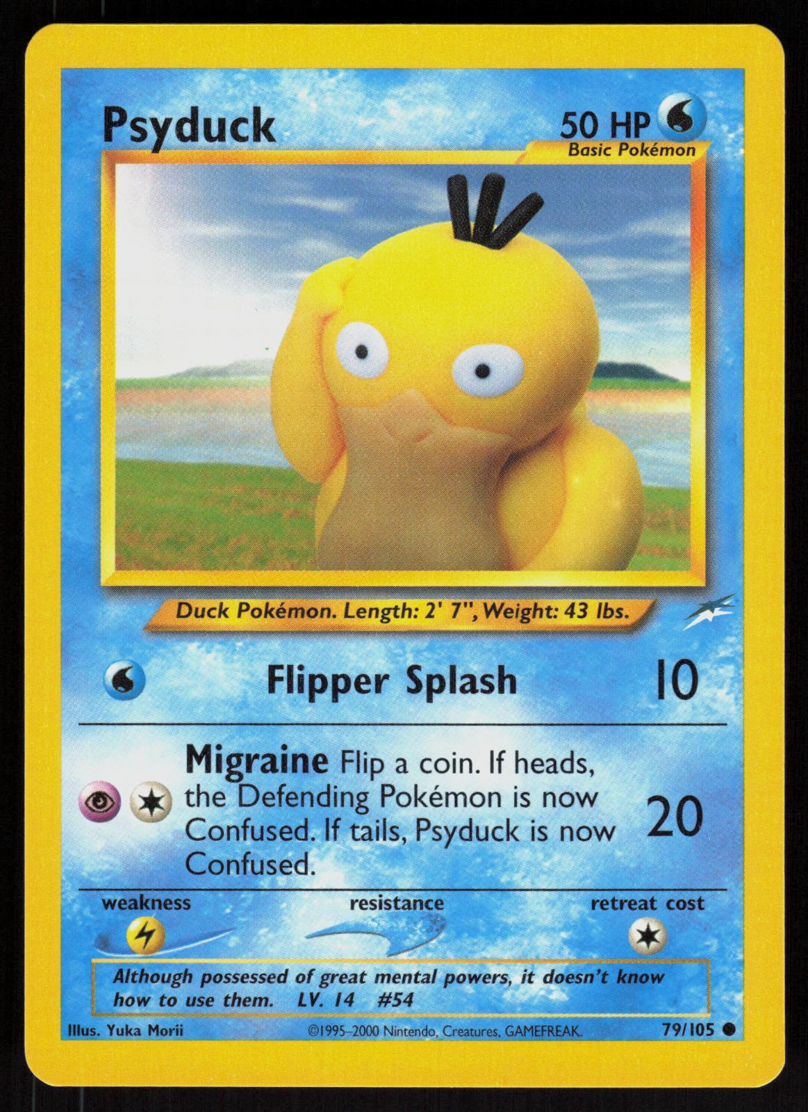 Pokemon Psyduck 79/105 Neo Destiny Common Near Mint