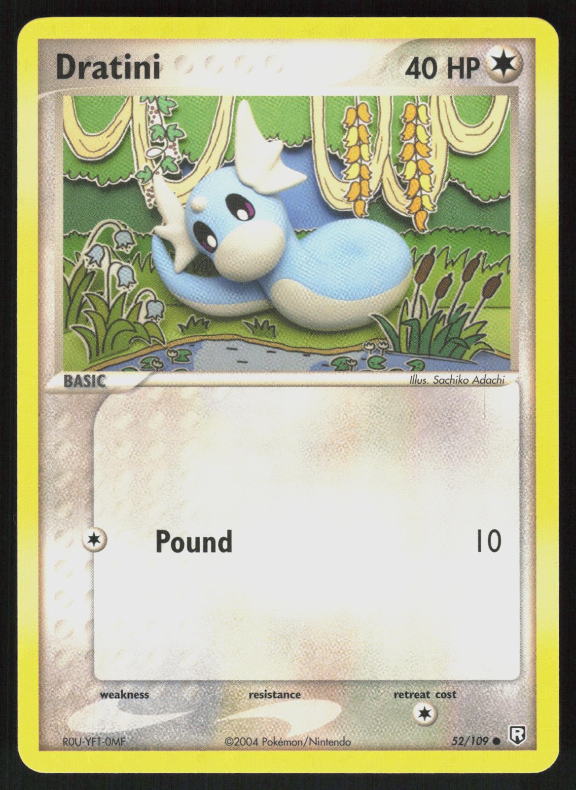 Pokemon Dratini 52/109 Team Rocket Returns Common Near Mint