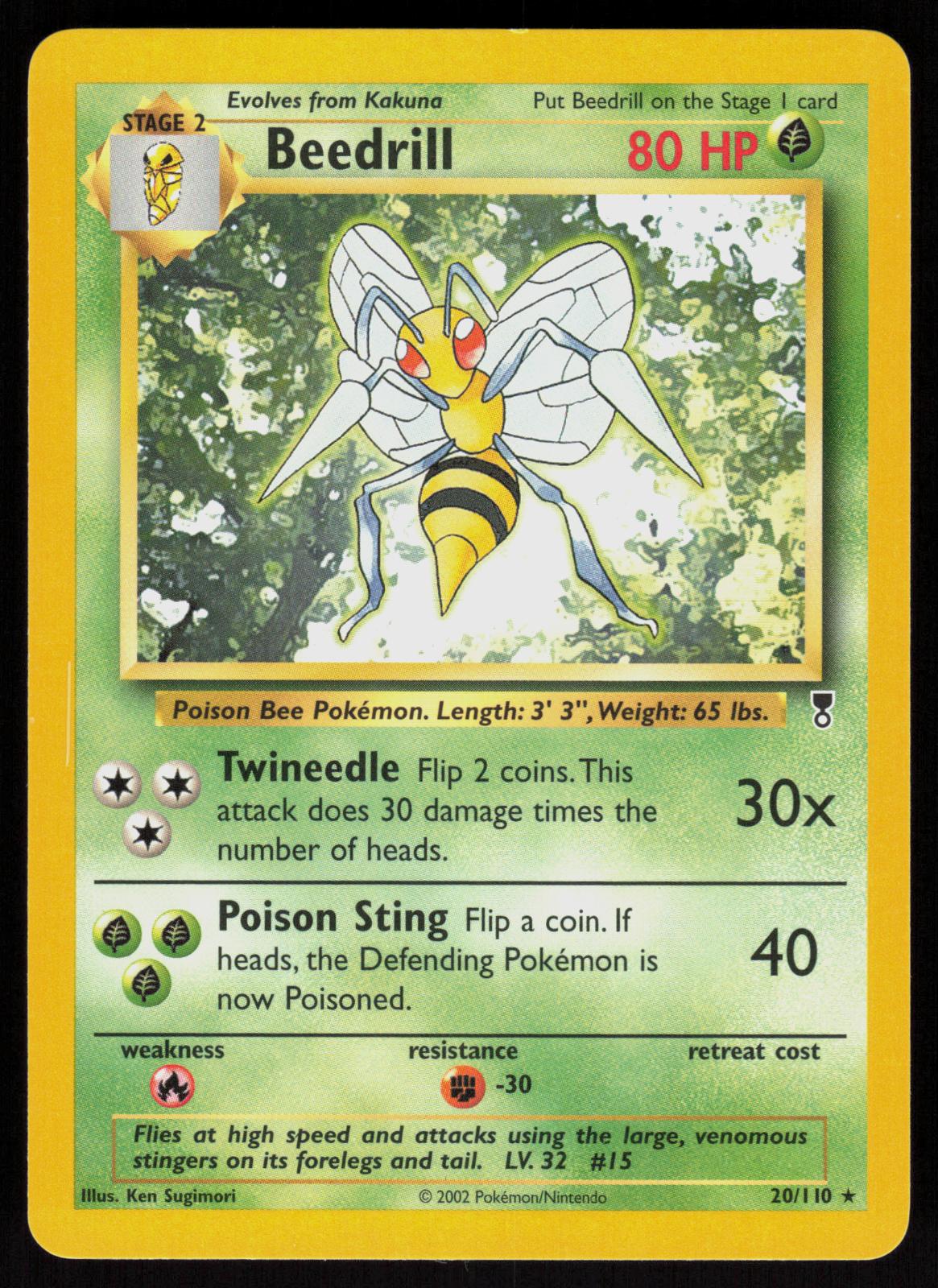 Pokemon Beedrill 20/110 Legendary Collection Rare Near Mint