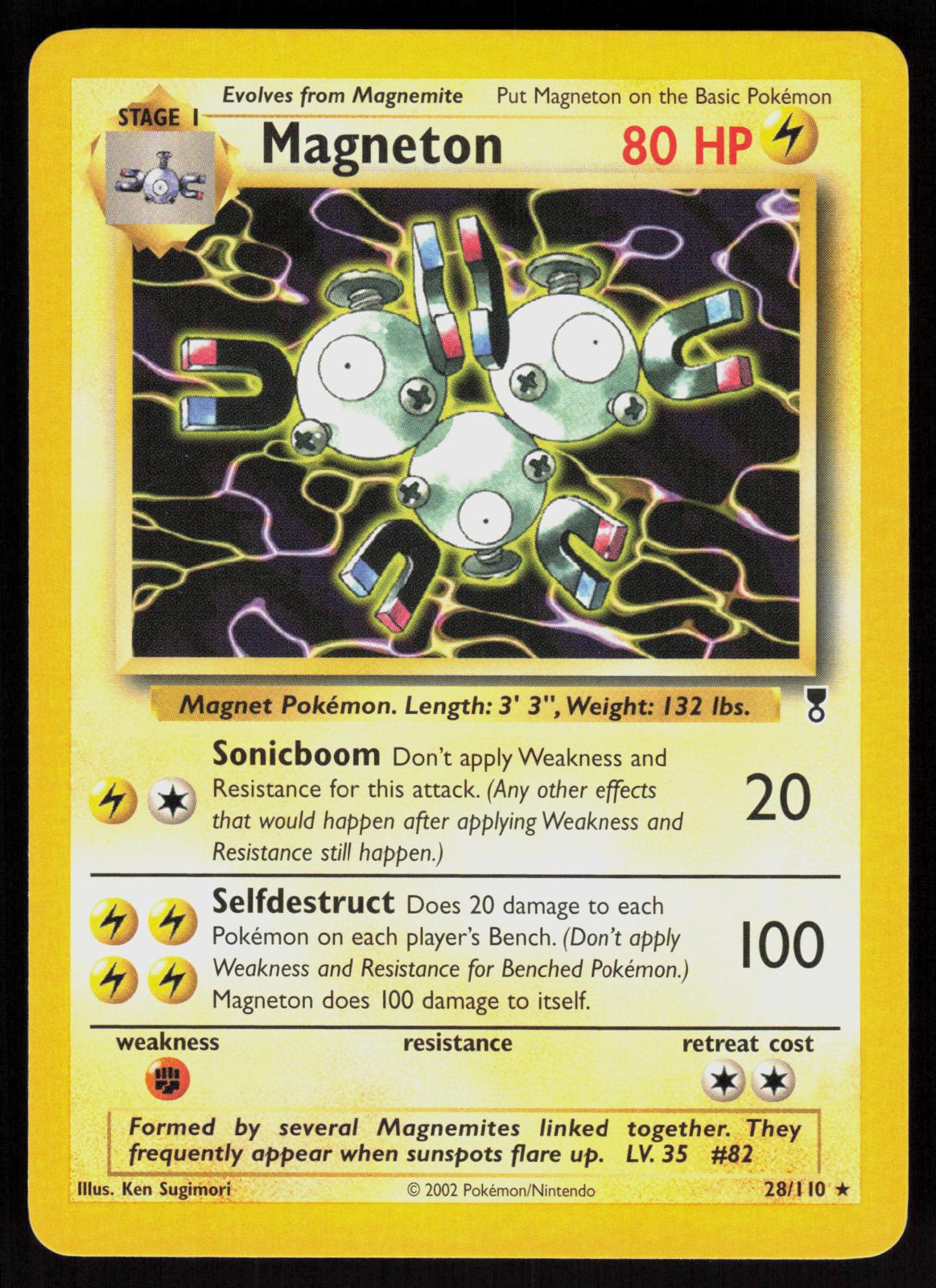 Pokemon Magneton 28/110 Legendary Collection Rare Near Mint