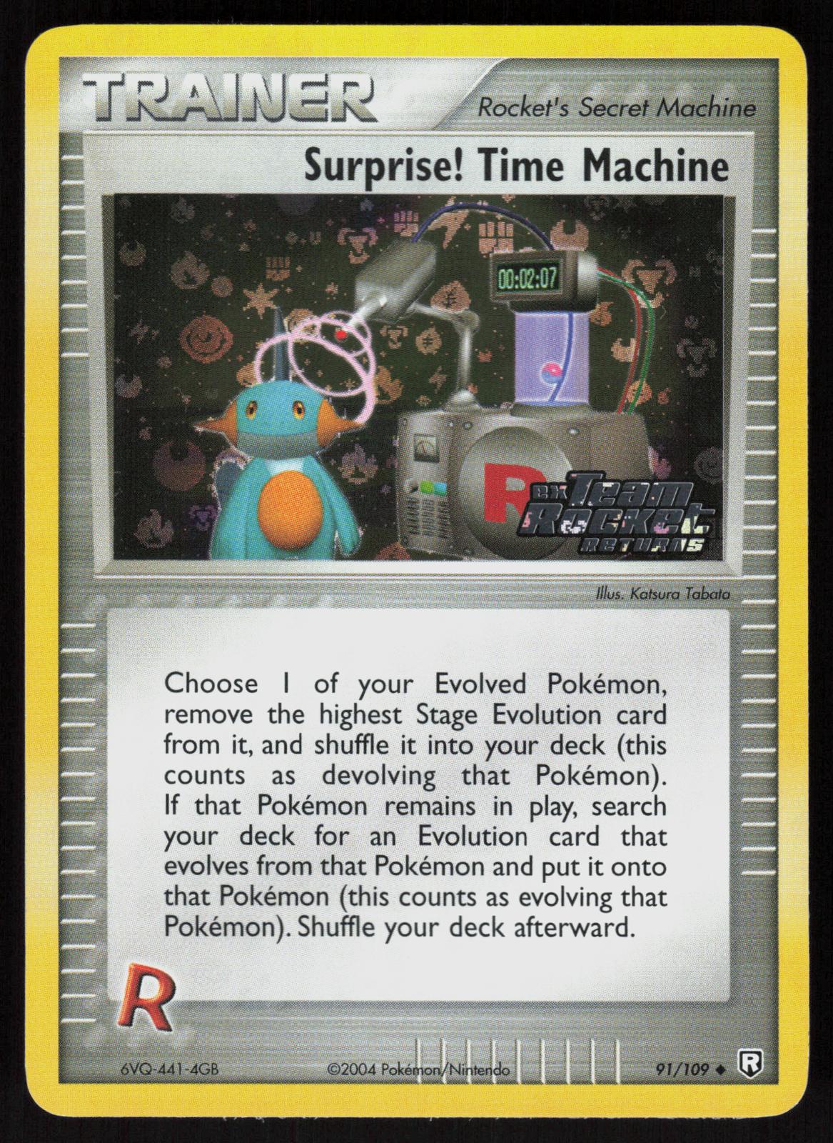 Pokemon Surprise! Time Machine 91/109 Team Rocket Returns Reverse Holo LP
