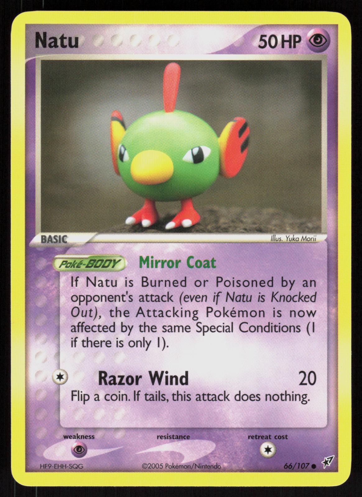 Pokemon Natu 66/107 Deoxys Common Near Mint
