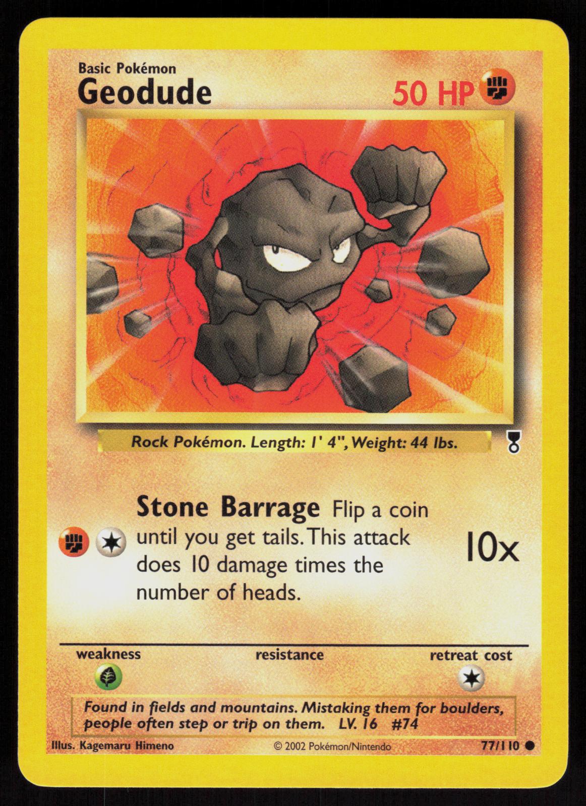 Pokemon Geodude 77/110 Legendary Collection Common Near Mint