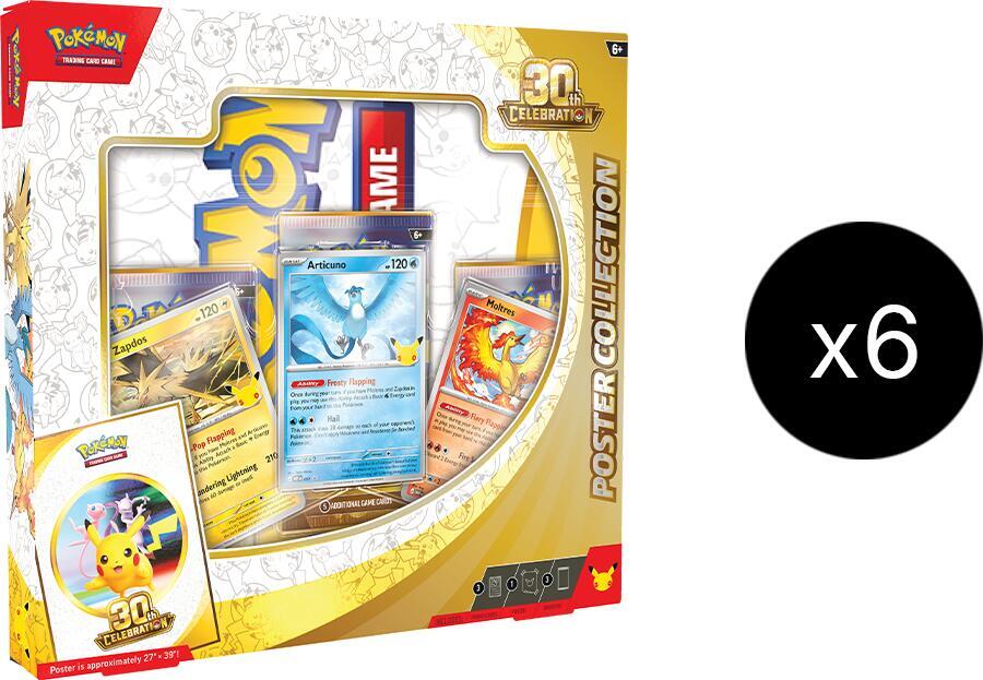 Pokemon - 30th Celebration - Poster Collection CASE - (6 Units) - 20% VAT