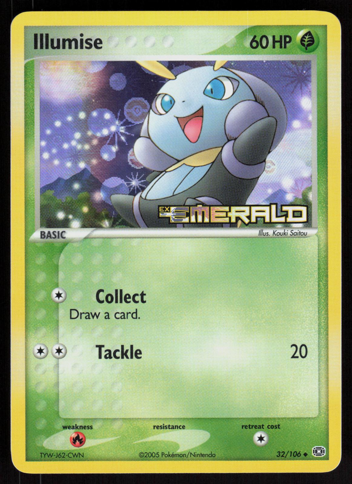 Pokemon Illumise 32/106 Emerald Uncommon Reverse Holo Near Mint