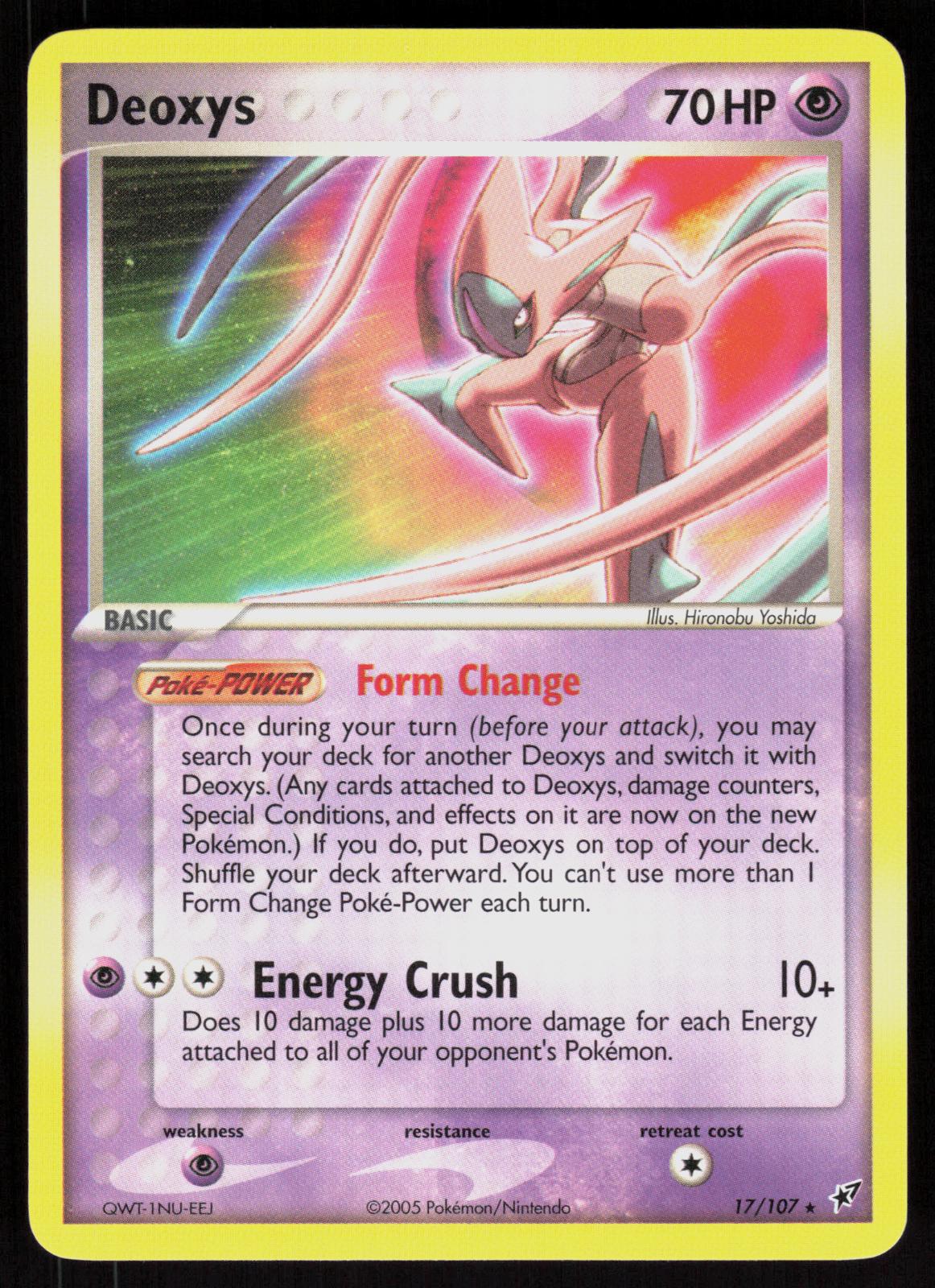 Pokemon Deoxys 17/107 Deoxys Rare Near Mint