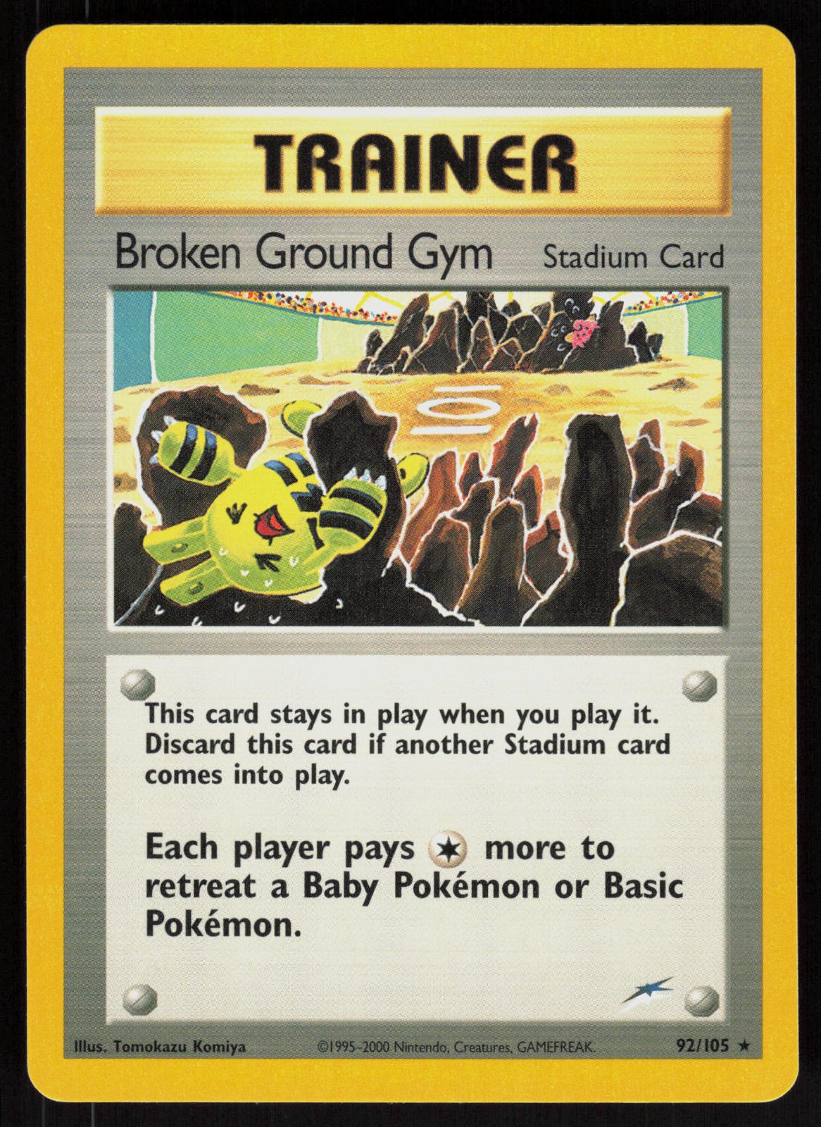 Pokemon Broken Ground Gym 92/105 Neo Destiny Rare Near Mint