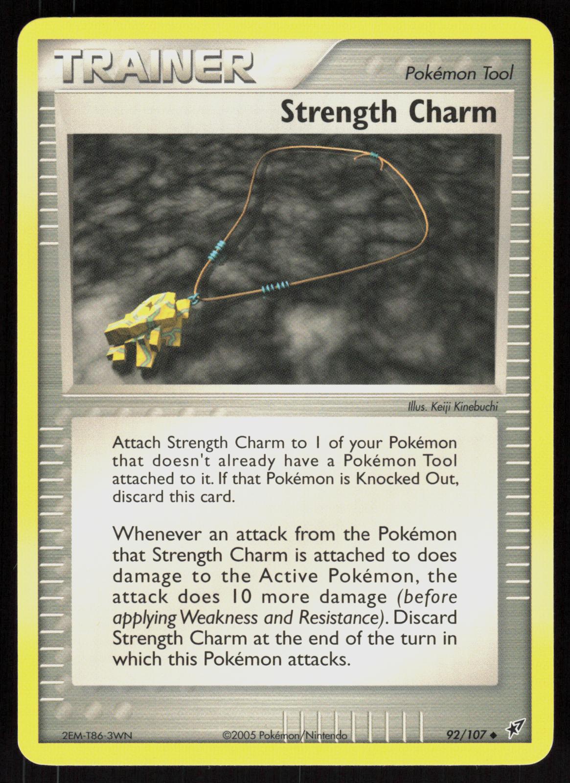 Pokemon Strength Charm 92/107 Deoxys Uncommon Near Mint