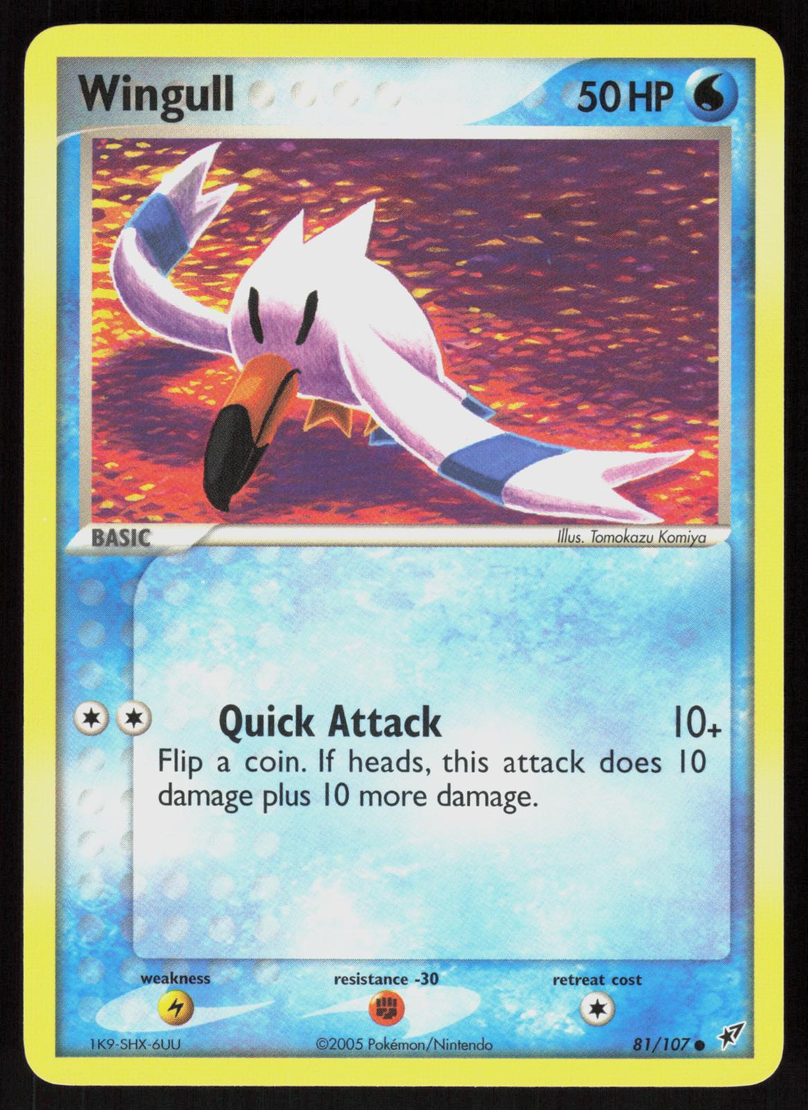 Pokemon Wingull 81/107 Deoxys Common Near Mint