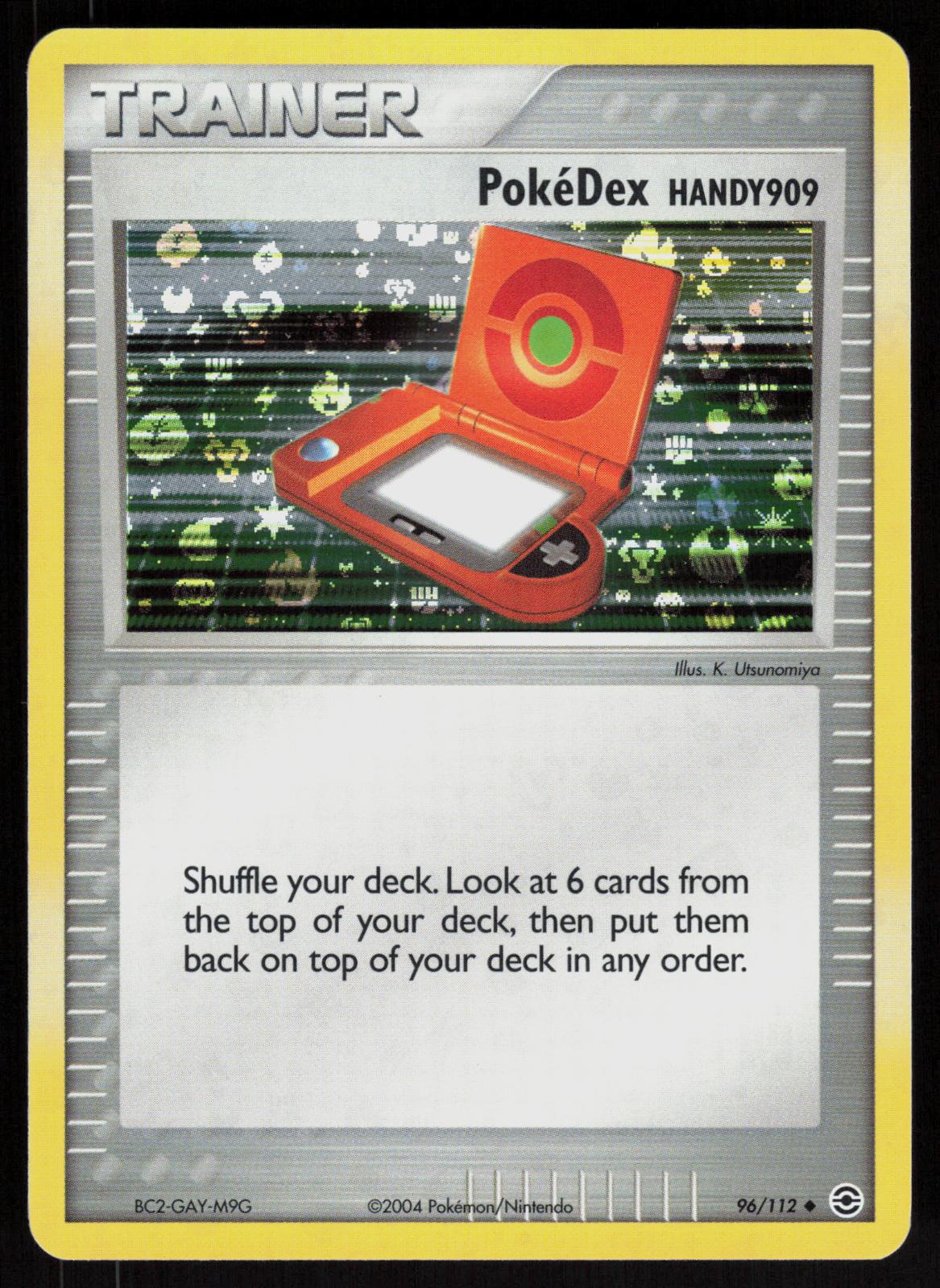Pokemon PokeDex HANDY909 96/112 FireRed & LeafGreen Uncommon Reverse Holo NM