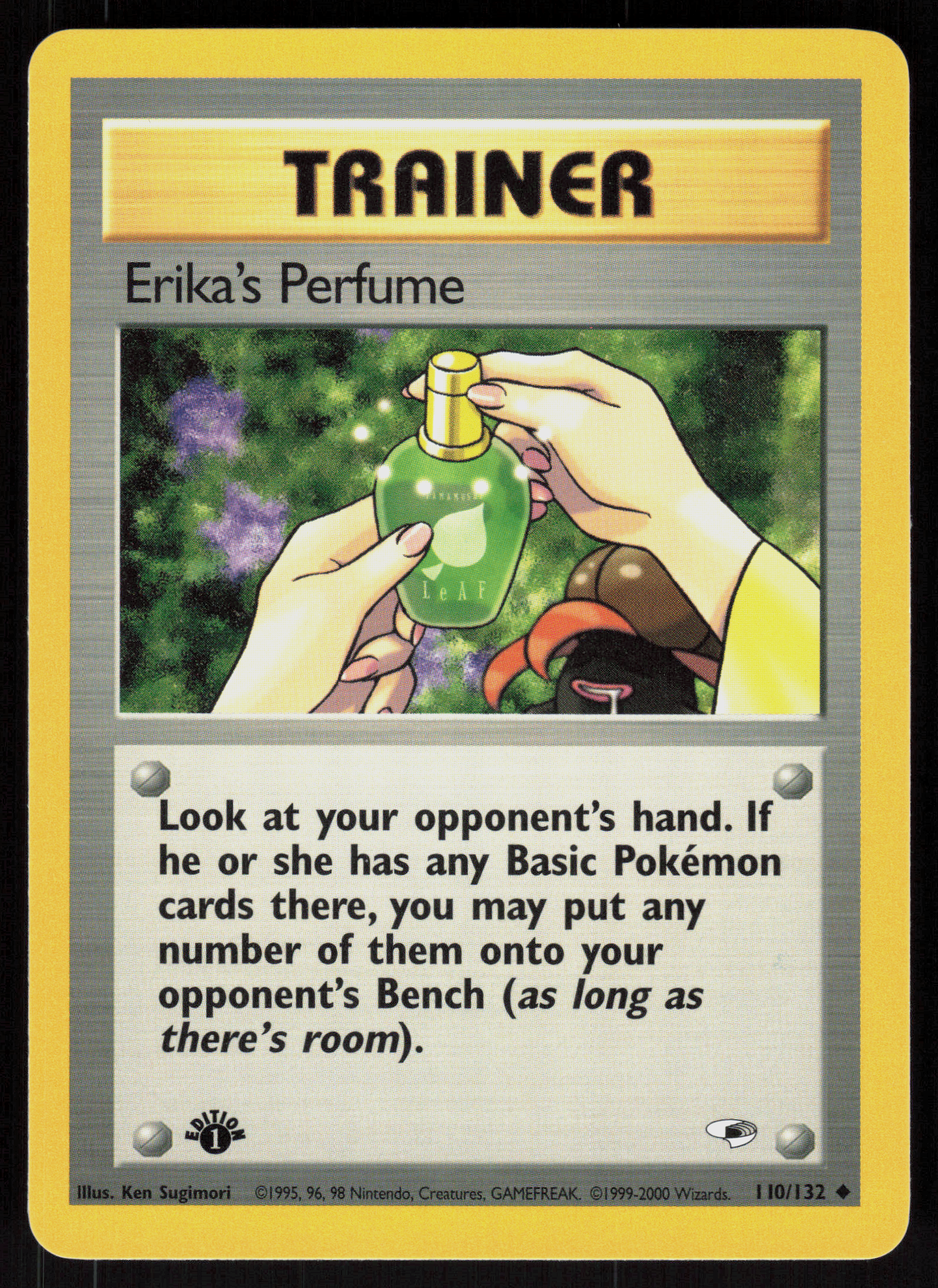 Pokemon Erika's Perfume 110/132 Gym Heroes Uncommon 1st Edition Near Mint