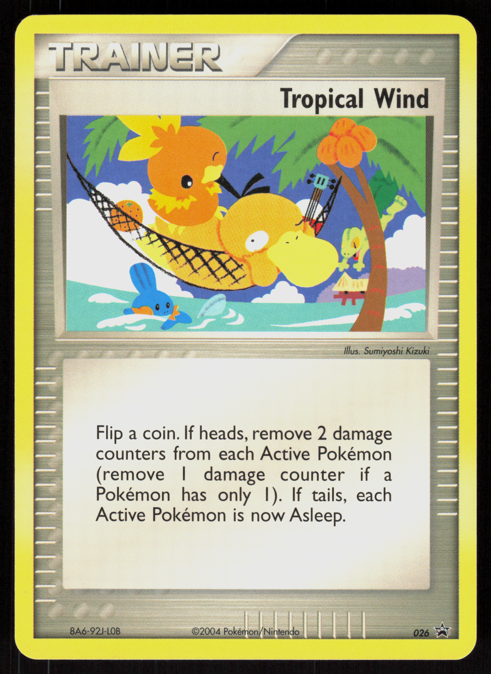 Pokemon ENGLISH 2004 Tropical Wind 026 Nintendo Black Star Promo Lightly Played