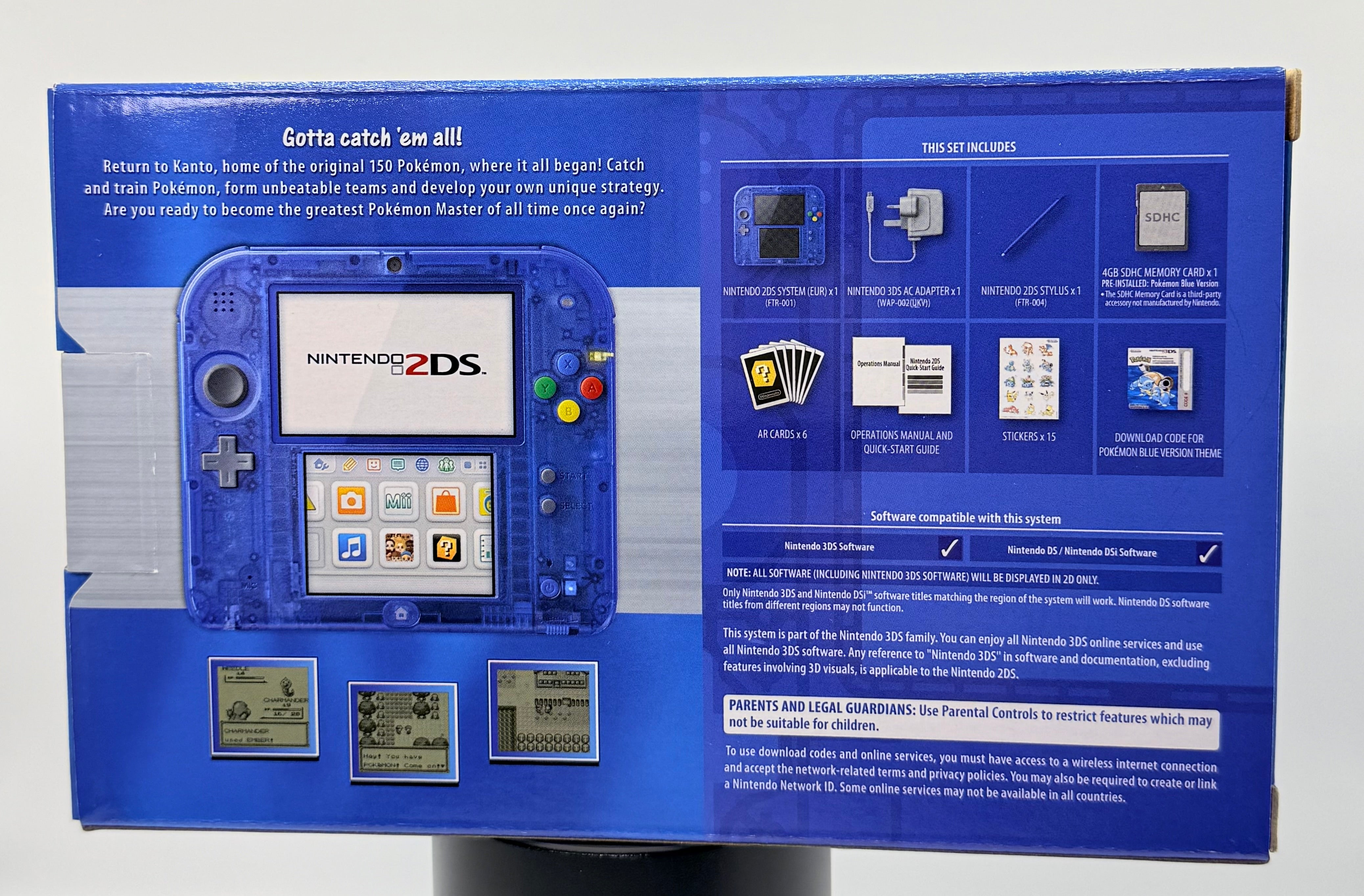 Pokemon - Blue Edition Nintendo 2DS - CIB New - 0% VAT GVMS
