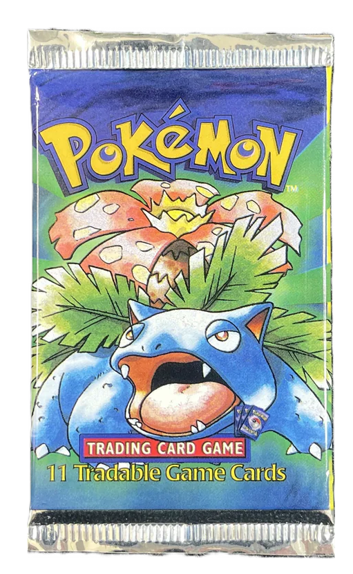 Pokemon - Base Set Shadowless - Single Short Crimp Booster Pack - 0% VAT GVMS
