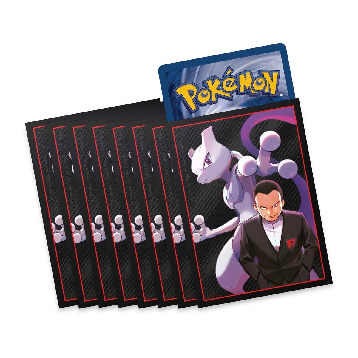 Pokemon - Card Sleeve Pack - Giovanni Mewtwo - 65 Destined Rivals ETB Sleeves - 0% VAT
