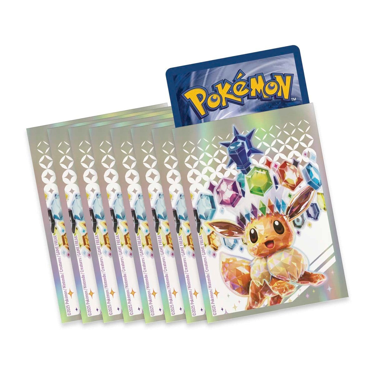 Pokemon - Card Sleeve Pack - Eevee - 65 Prismatic ETB Sleeves - 0% VAT