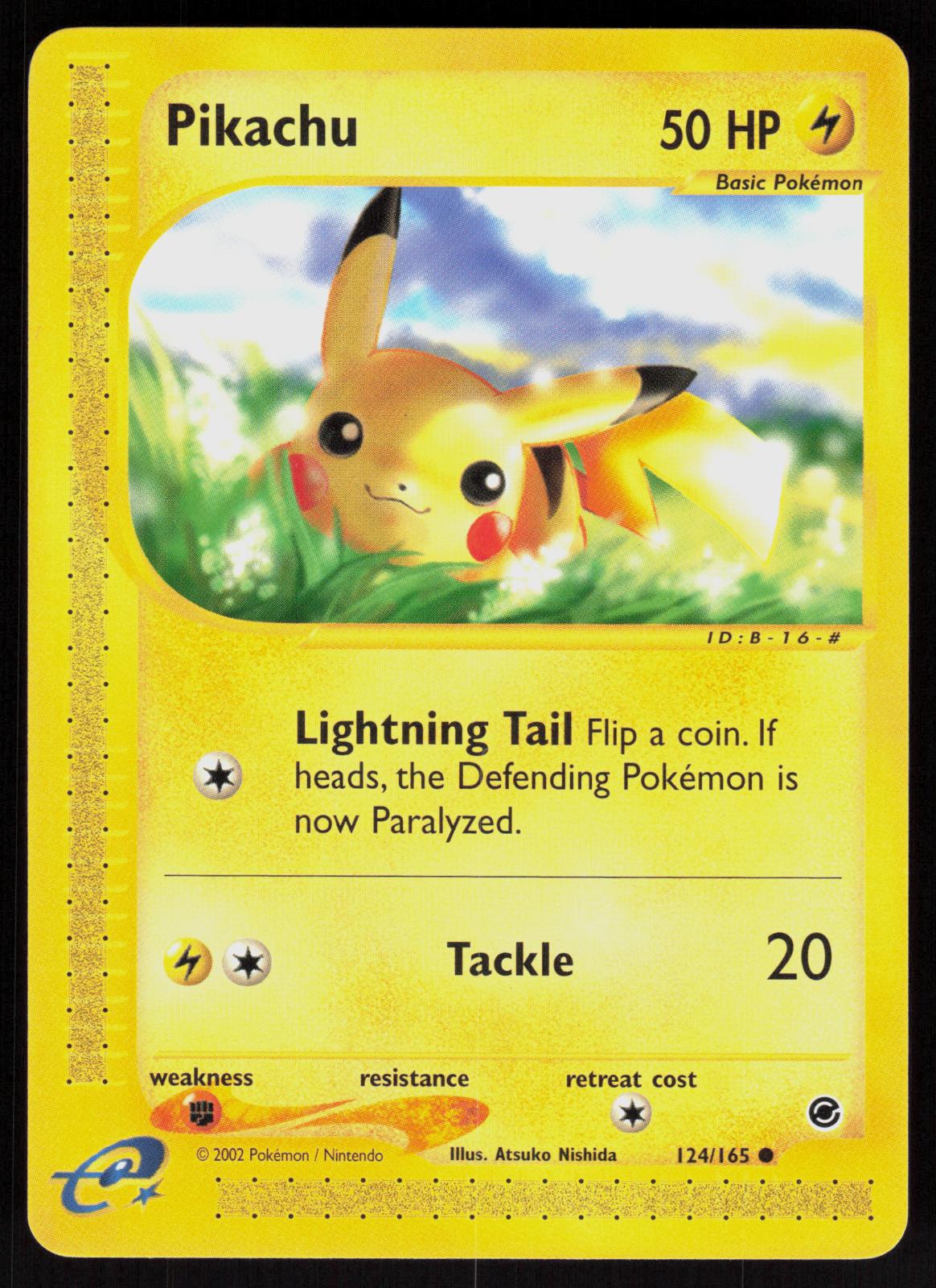 Pokemon Pikachu 124/165 Expedition Base Set Common Near Mint