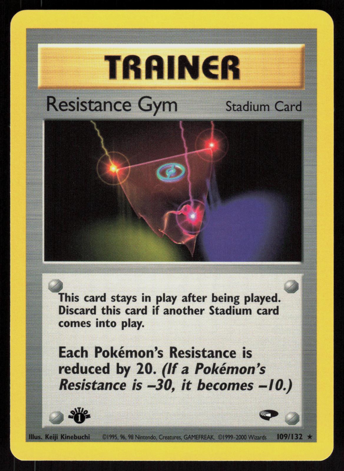Pokemon Resistance Gym 109/132 Gym Challenge Rare 1st Edition Near Mint