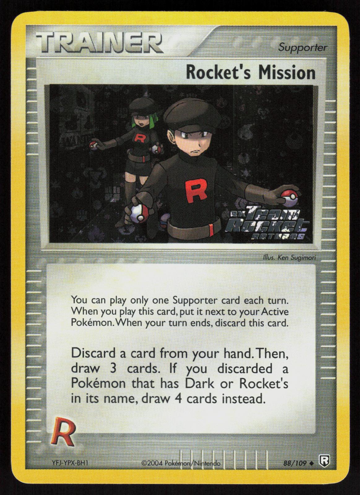 Pokemon Rocket's Mission 88/109 Team Rocket Returns Uncommon Reverse Holo NM