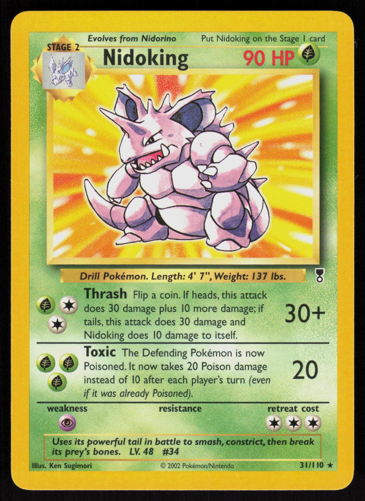 Pokemon Nidoking 31/110 Legendary Collection Rare Near Mint