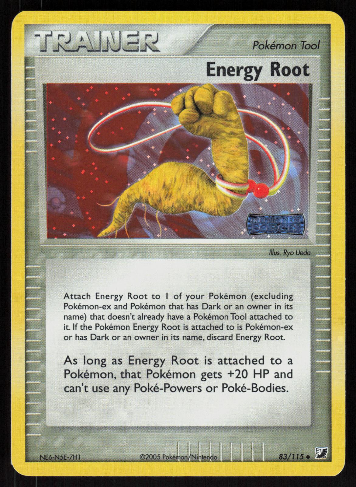 Pokemon Energy Root 83/115 Unseen Forces Uncommon Reverse Holo Near Mint