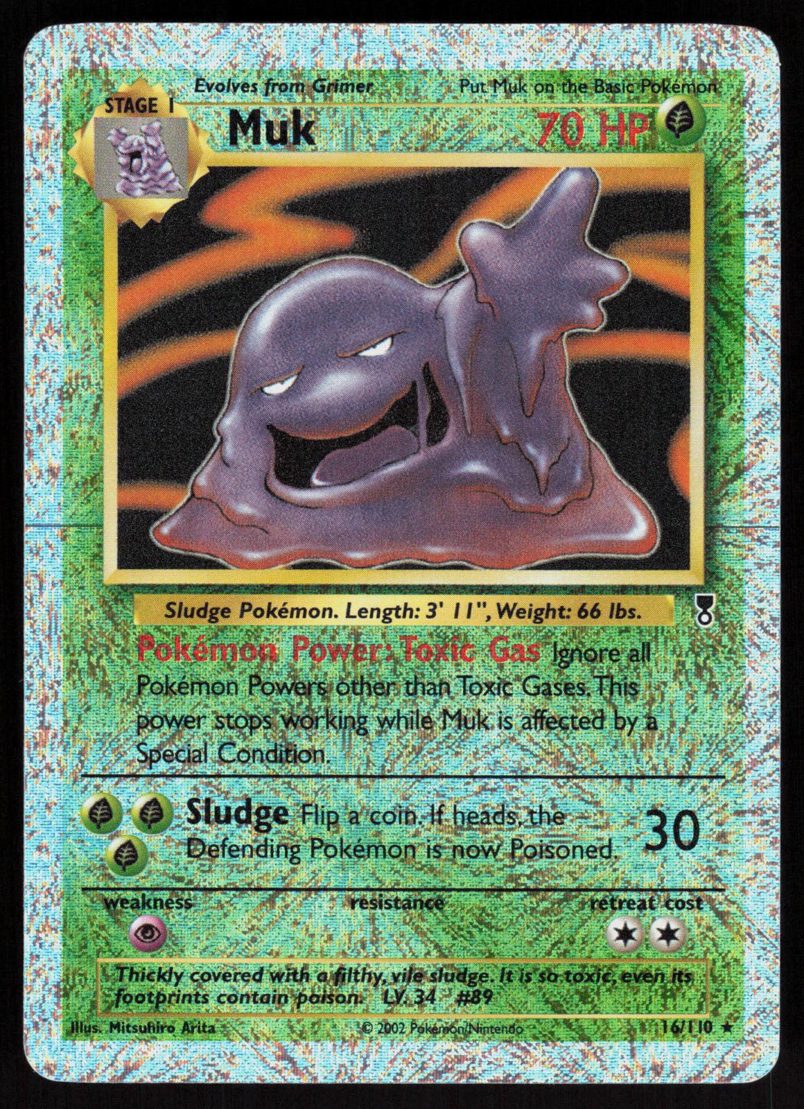 Pokemon Muk 16/110 Legendary Collection Reverse Holo Moderately Played