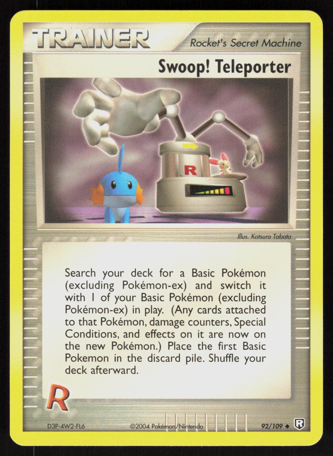 Pokemon Swoop! Teleporter 92/109 Team Rocket Returns Uncommon Near Mint