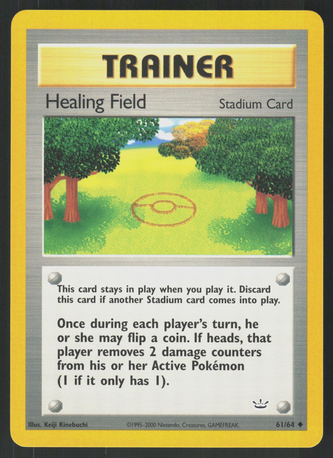 Pokemon Healing Field 61/64 Neo Revelation Uncommon Near Mint