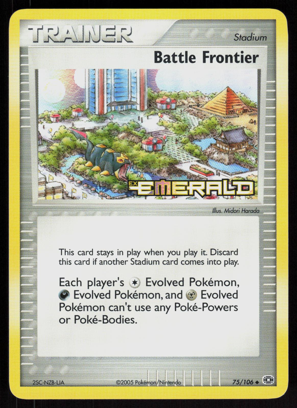 Pokemon Battle Frontier 75/106 Emerald Uncommon Reverse Holo Near Mint