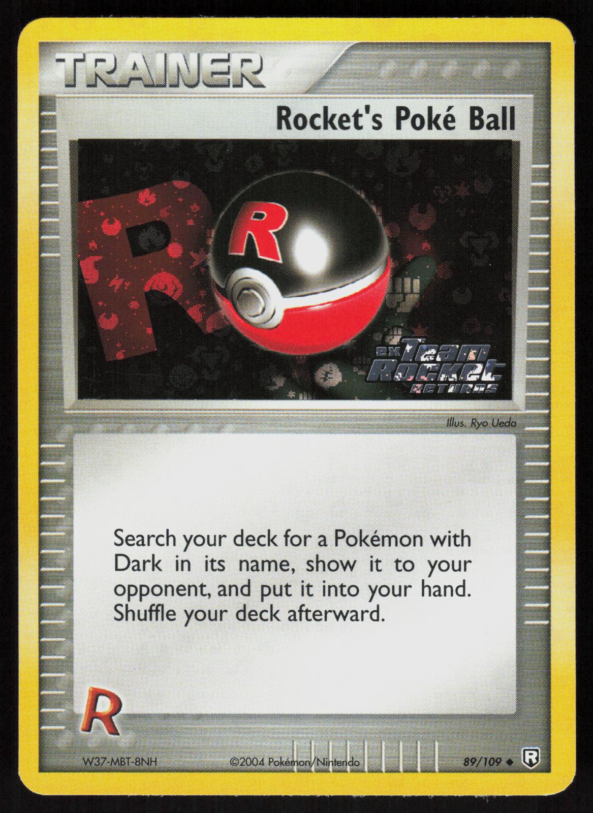 Pokemon Rocket's Poke Ball 89/109 Team Rocket Returns Uncommon Reverse Holo LP