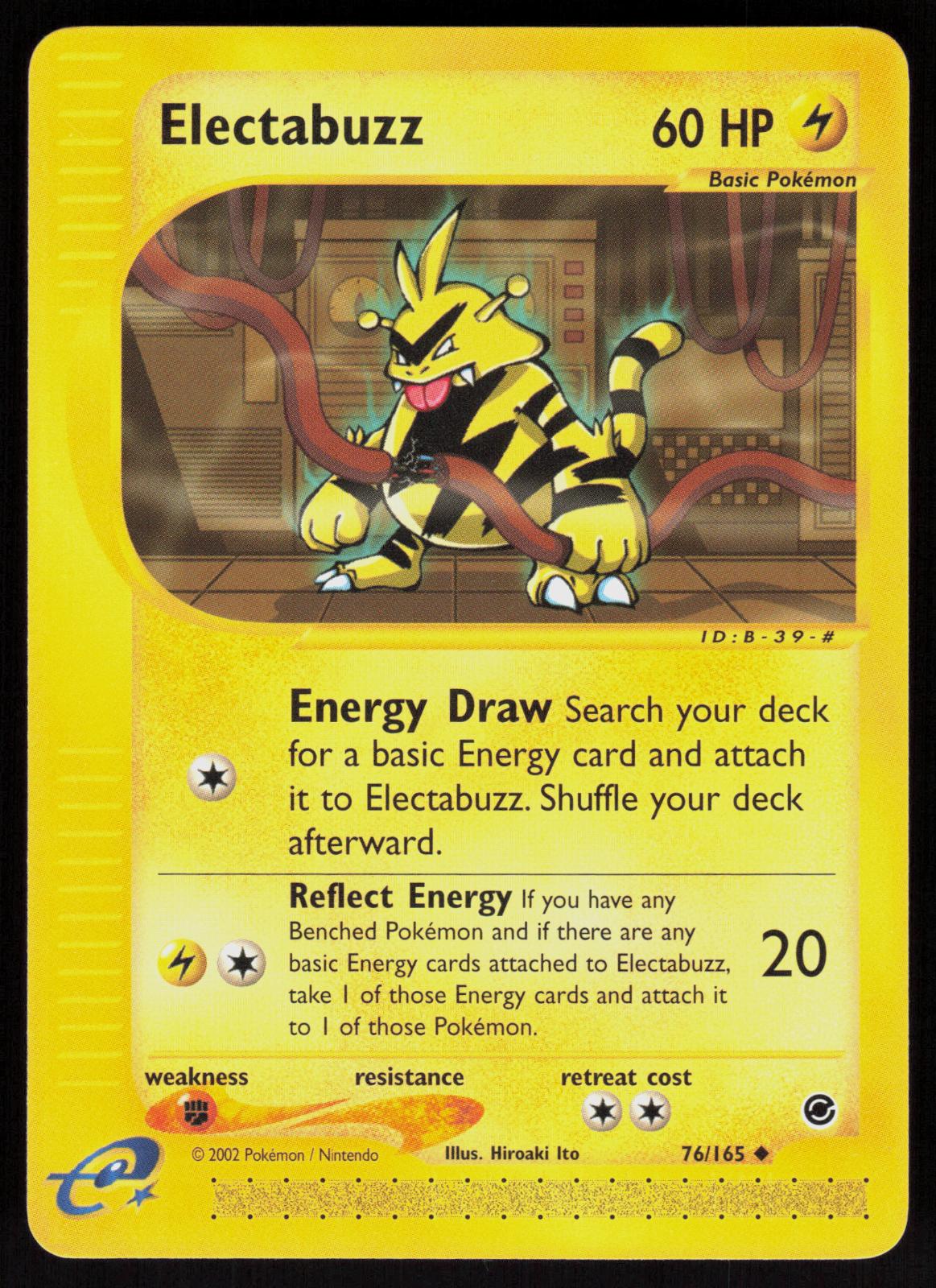 Pokemon Electabuzz 76/165 Expedition Base Set Uncommon Near Mint