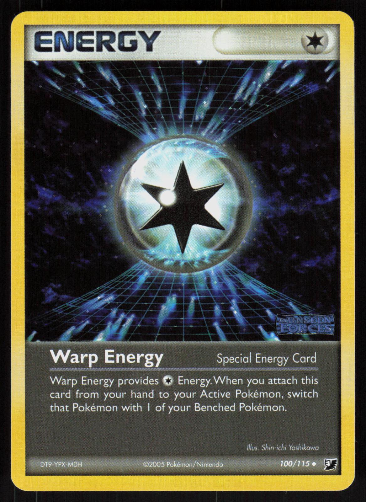 Pokemon Warp Energy 100/115 Unseen Forces Uncommon Reverse Holo Near Mint