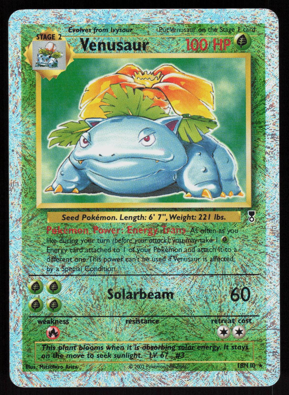 Pokemon Venusaur 18/110 Legendary Collection Reverse Holo Moderately Played