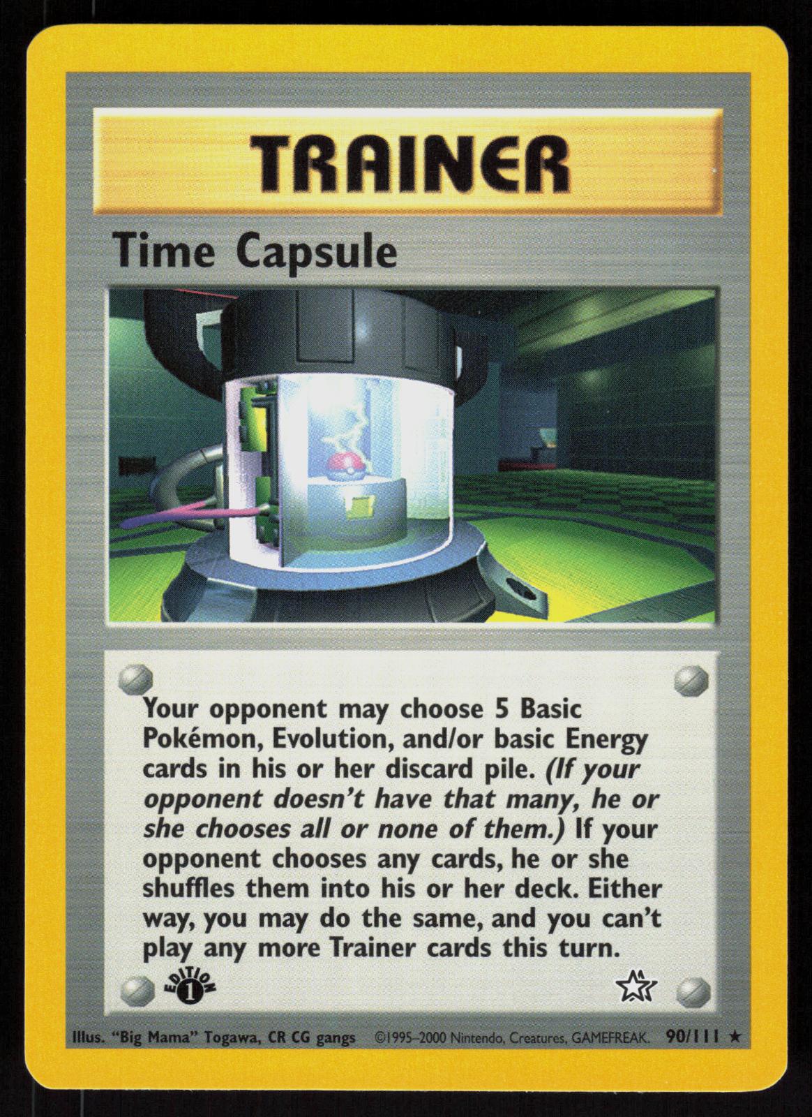 Pokemon Time Capsule 90/111 Neo Genesis Rare 1st Edition Near Mint